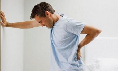 Manifestation of lumbar osteochondrosis